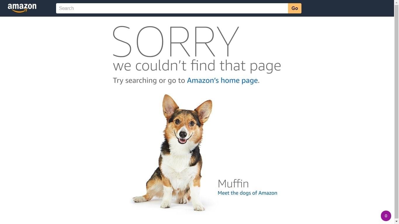 Amazon 404 Page