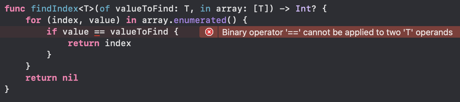 Generic Function Define Error