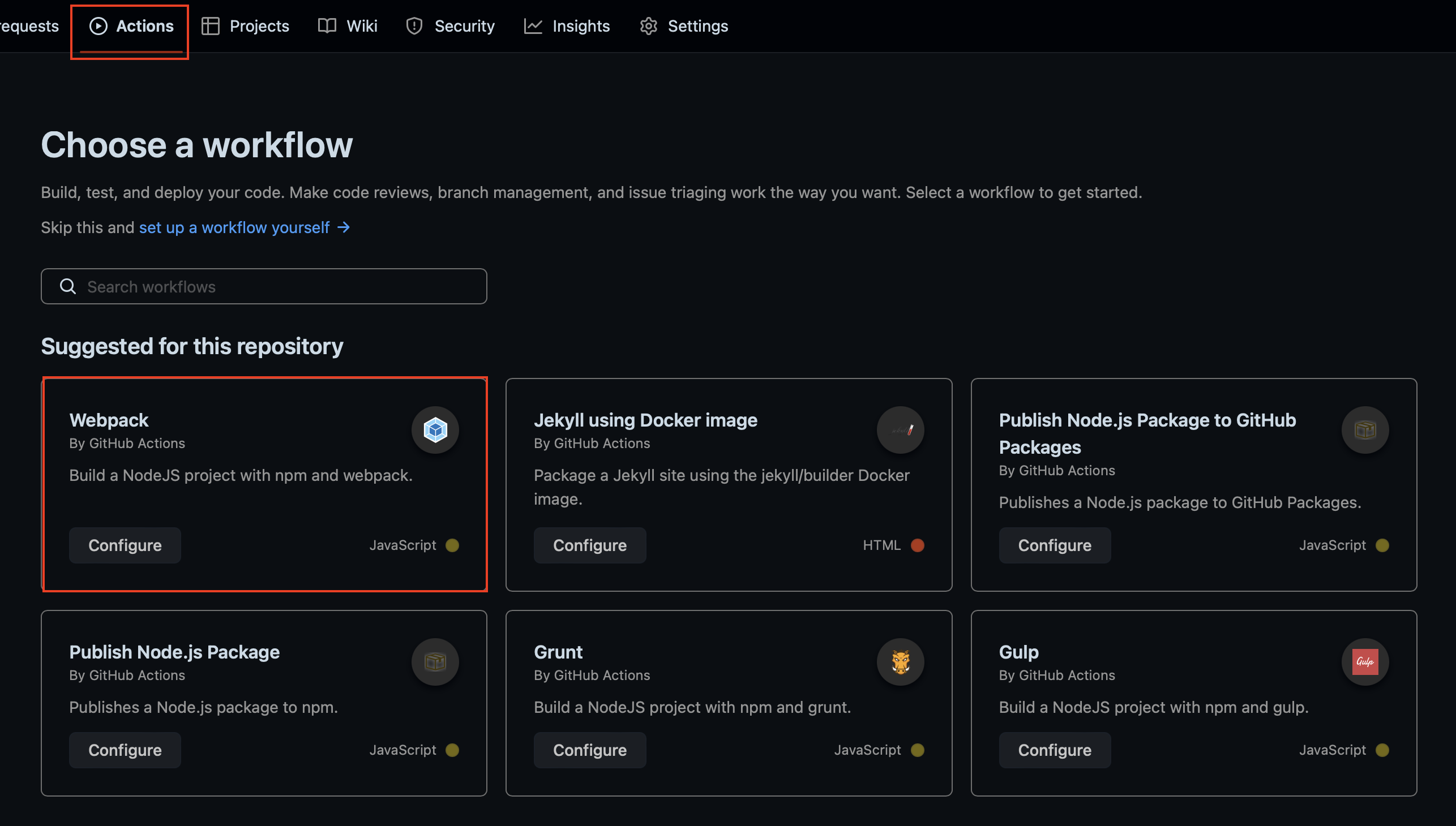 Repository Actions